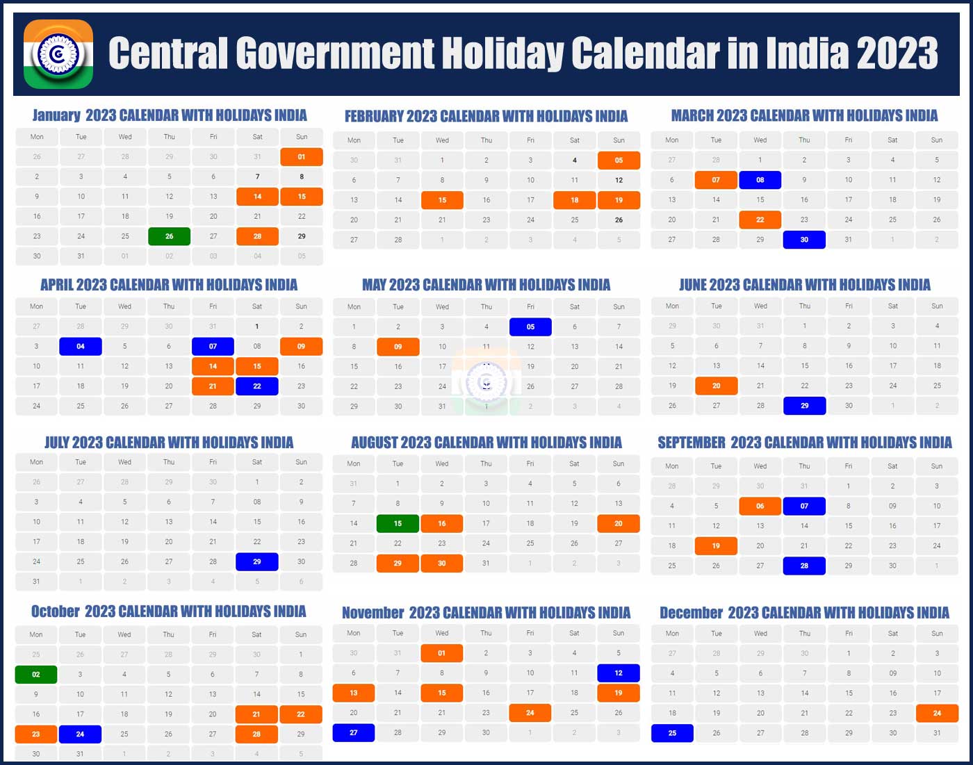 2024 Holidays List India venus silvia